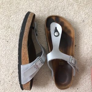 Silver Birkenstocks